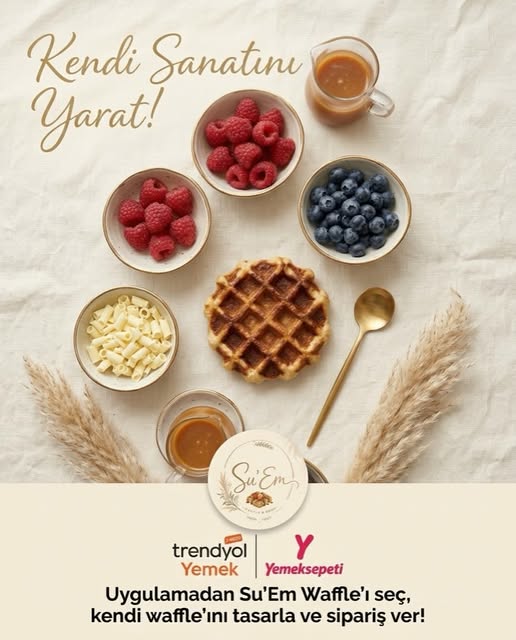 Kendi sanatını yarat: waffle’ını tasarla ve sipariş ver