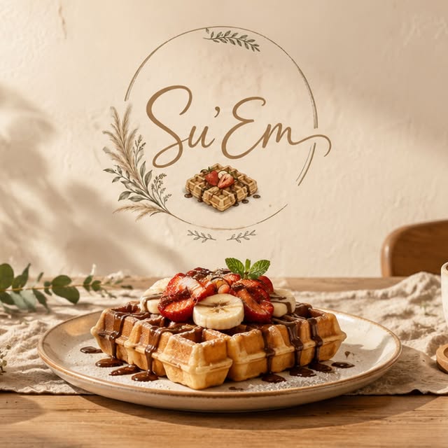 Su’Em Waffle çilekli lezzetler